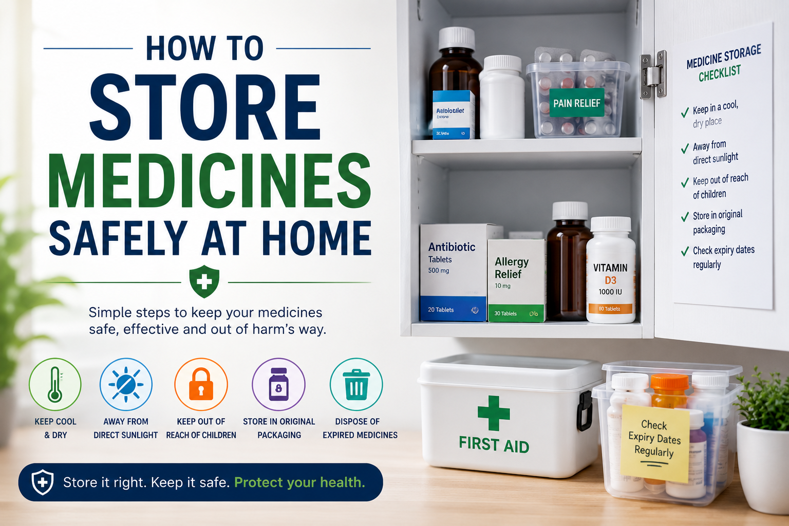 How to Store Medicines Safely at Home
